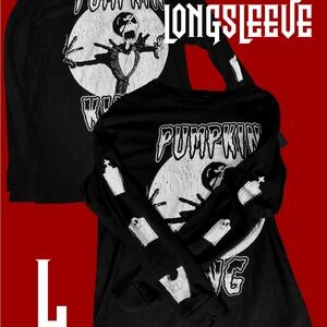 Black Pumpkin King Long Sleeve Shirt